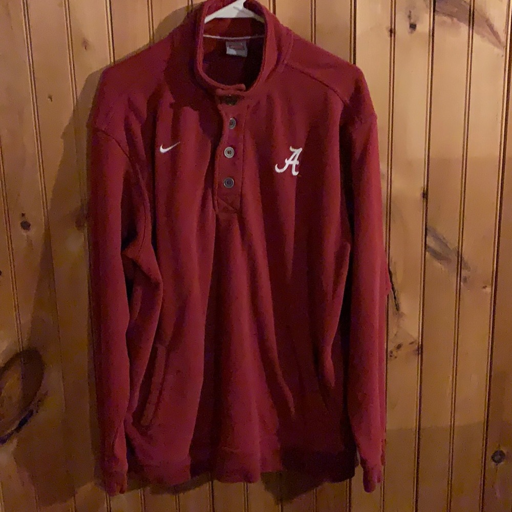 Nike Alabama 1/4 button pullover with pockets!